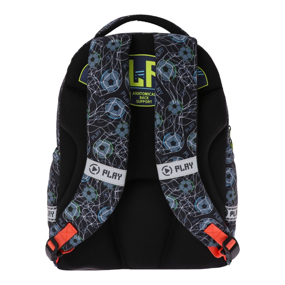 Football Black 3 compartment Backpack 41x31x21 cm