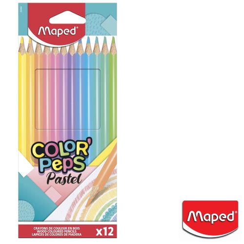 Maped ColorPeps Pastel Pencil Colours x12