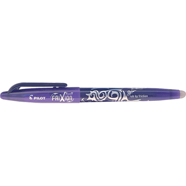 FriXion Ball Gel Ink Rollerball Erasable Pen Medium Tip In Violet Ink
