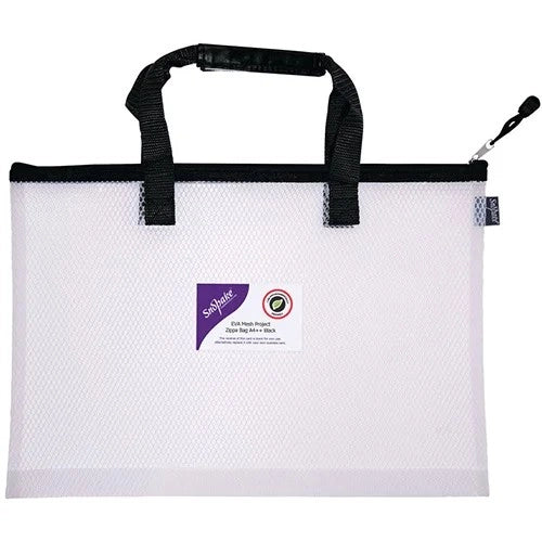 Snopake Mesh Zippa Bag - A3 Black