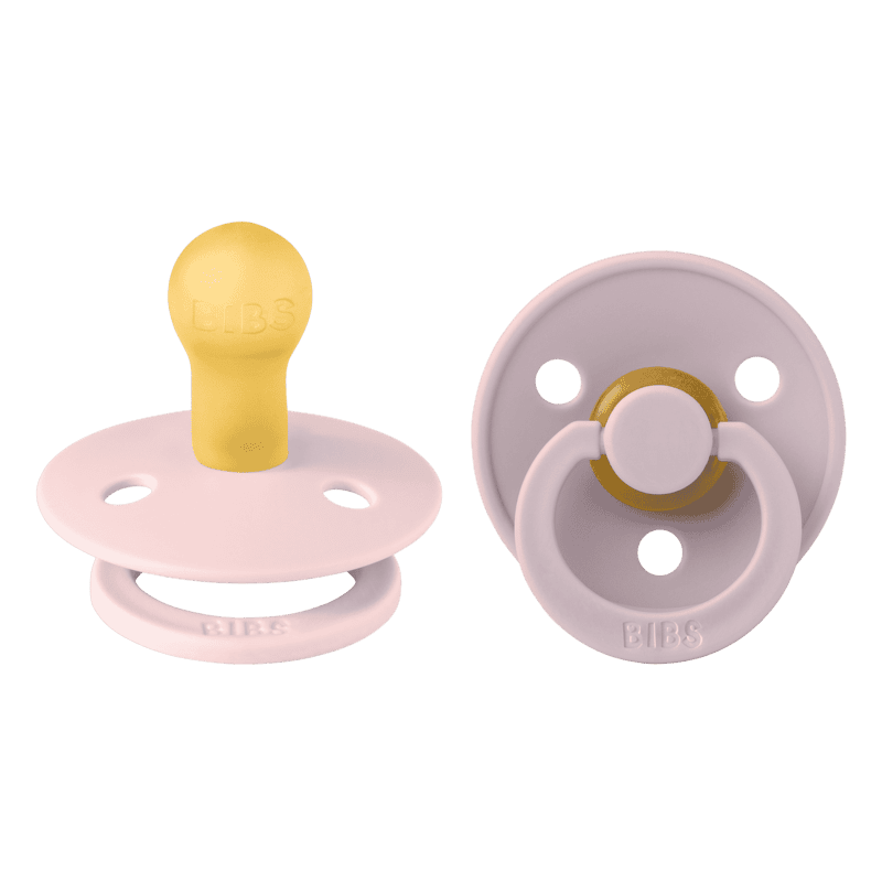 BIBS Pacifiers Latex Colour 2-Pack - Blossom/Dusky Lilac