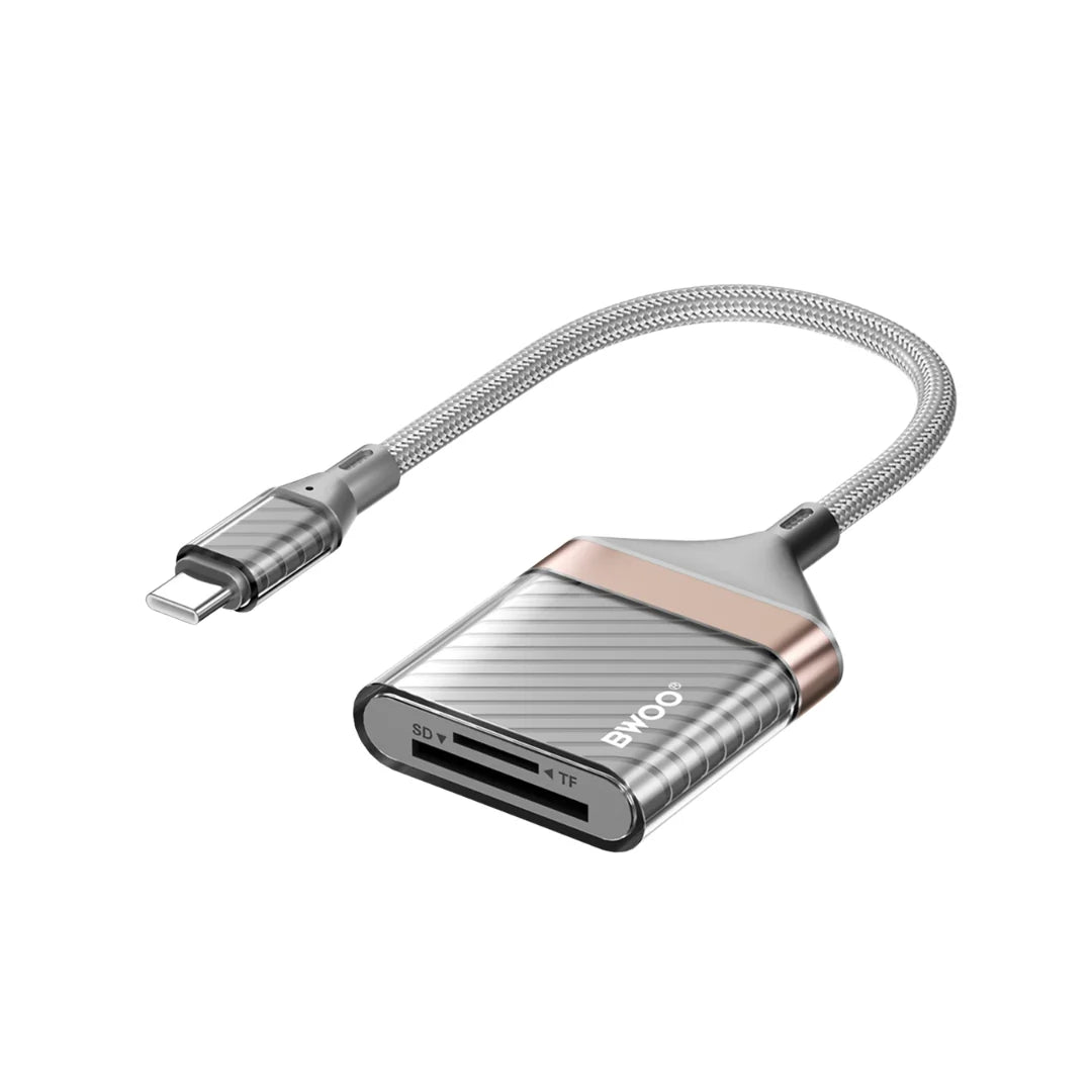 BWOO 2 In 1 Card Reader - USB-C To SD/TF Cable