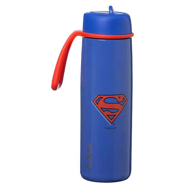 b.box Insulated Flip Top Bottle 690ml - Superman