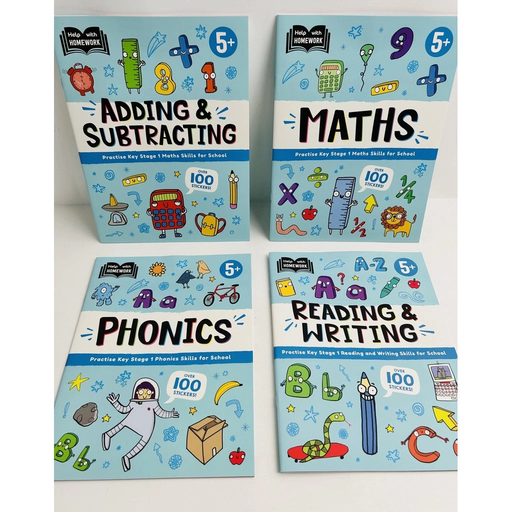 Help With Homework: Learning Pack 5+ (pack of 4 books)