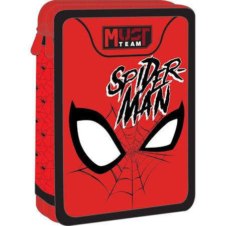 MUST TEAM Spiderman Filled Pencil Case