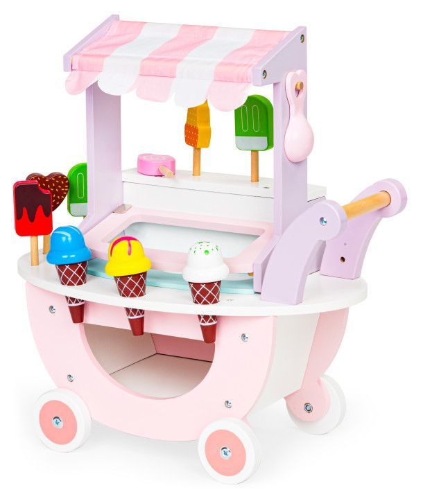 Wooden ice cream cheap cart toy