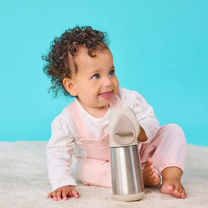 b.box 350ml Insulated Straw Drink Bottle - Latte