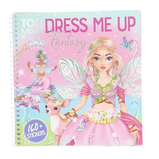 TOP MODEL DRESS ME UP Fantasy Sticker Book