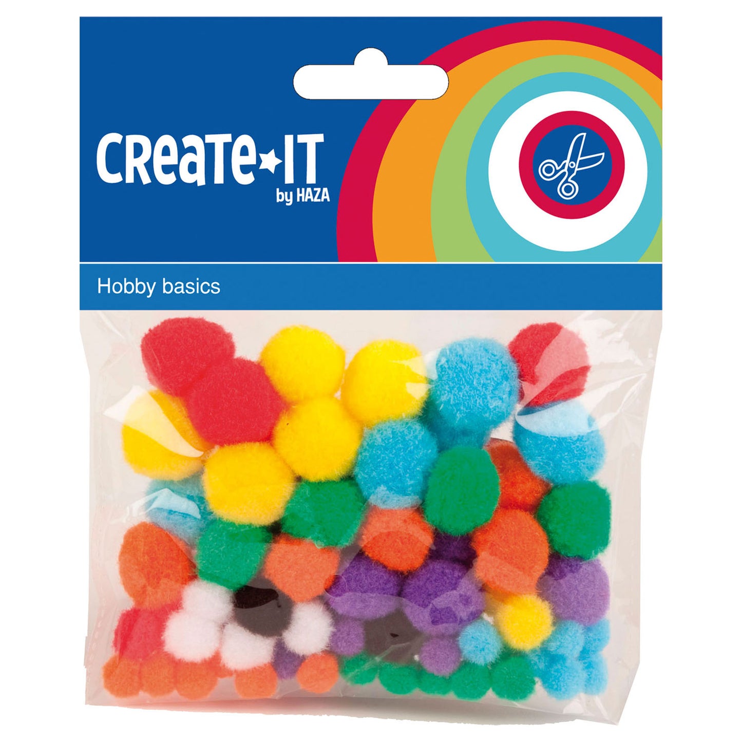 Pom-poms assorted colours and sizes - Crafty Bitz