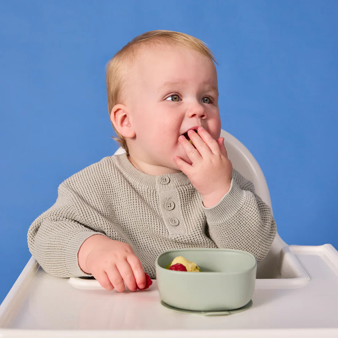 b.box 2 in 1 Suction Bowl Sage