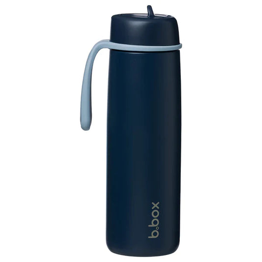 b.box Insulated Flip Top Bottle 690ml - Midnight