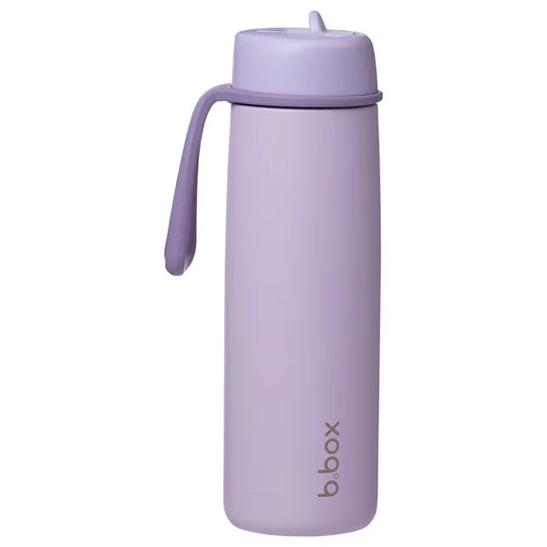 b.box Insulated Flip Top Bottle 690ml - Lilac Love