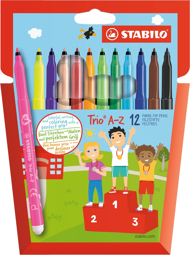 Marker Trio A-Z Wallets Stabilo x12