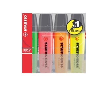 Highlighter Boss Original Wallets Stabilo x4