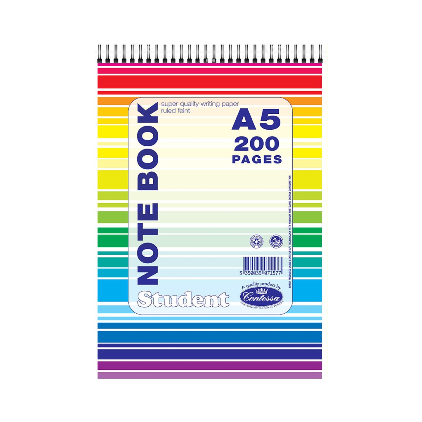 Contessa A5 NoteBook 200 pages - Ruled
