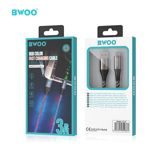 BWOO - Type C RGB Color Fast Charging Cable