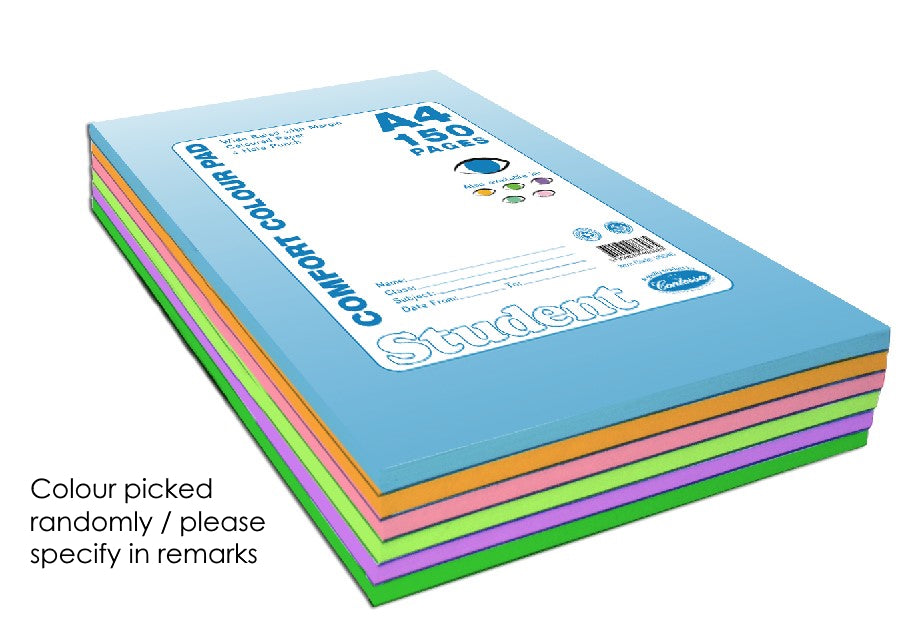 CONTESSA -  Comfort Colour Wide Ruled Pad with Margins