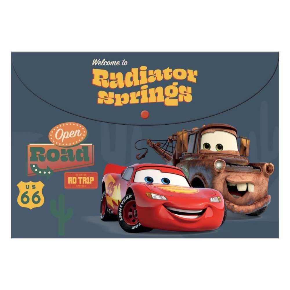 A4 Button Folder - Cars