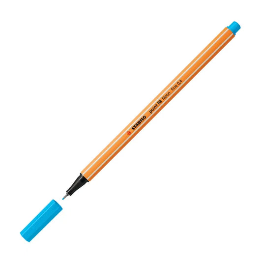 Stabilo Point 88 Fine 0.4mm Neon Blue
