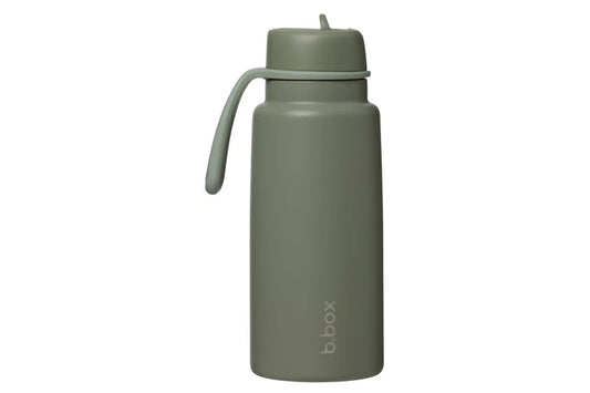 B.box - insulated flip top 1Ltr bottle Olive