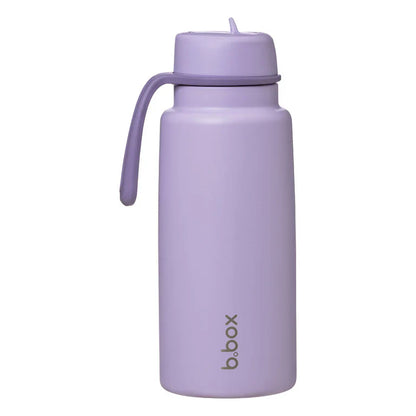b.box 1 Litre Insulated Flip Top Bottle - Lilac Love