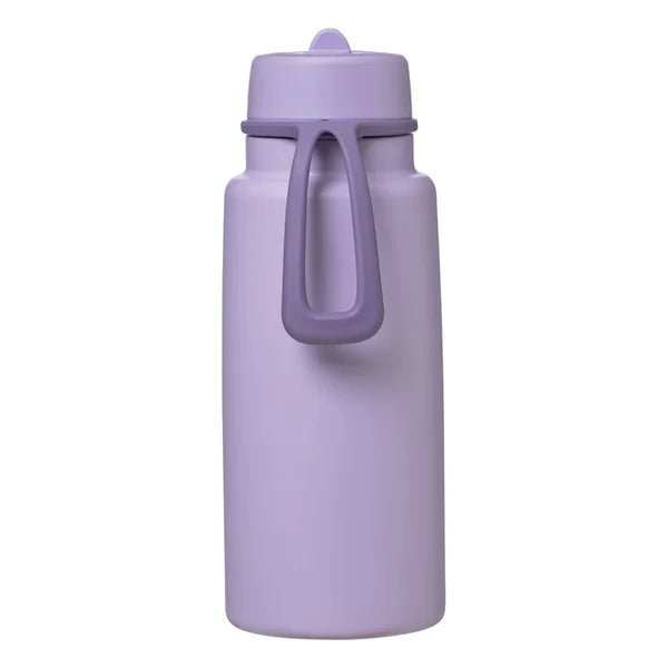 b.box 1 Litre Insulated Flip Top Bottle - Lilac Love