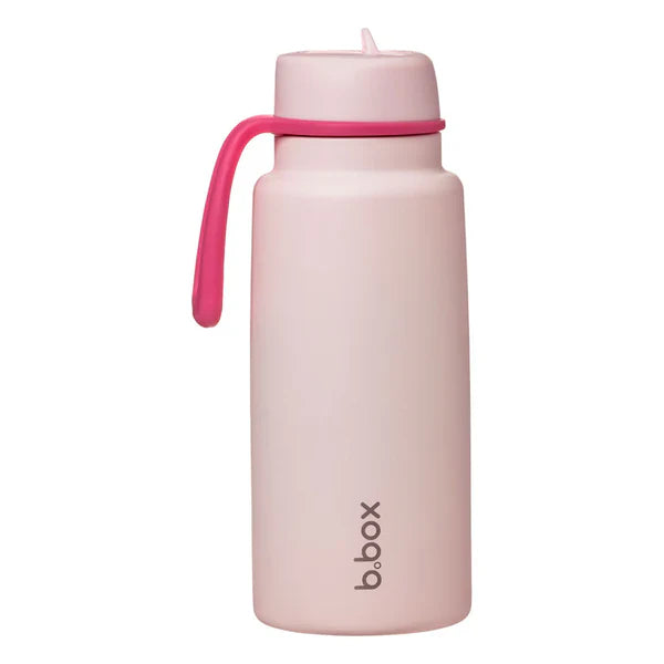 b.box 1 Litre Insulated Flip Top Bottle - Pink Paradise