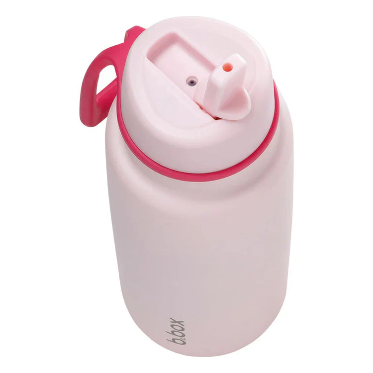 b.box 1 Litre Insulated Flip Top Bottle - Pink Paradise