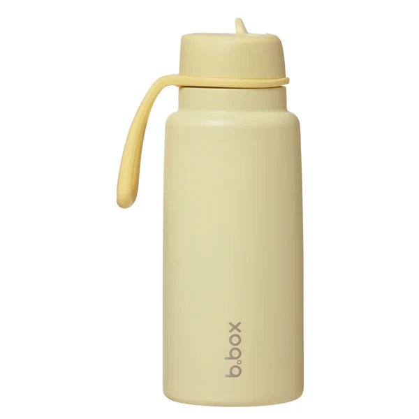 b.box 1 Litre Insulated Flip Top Bottle - Lemon Twist