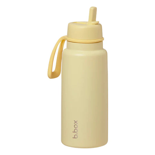 b.box 1 Litre Insulated Flip Top Bottle - Lemon Twist