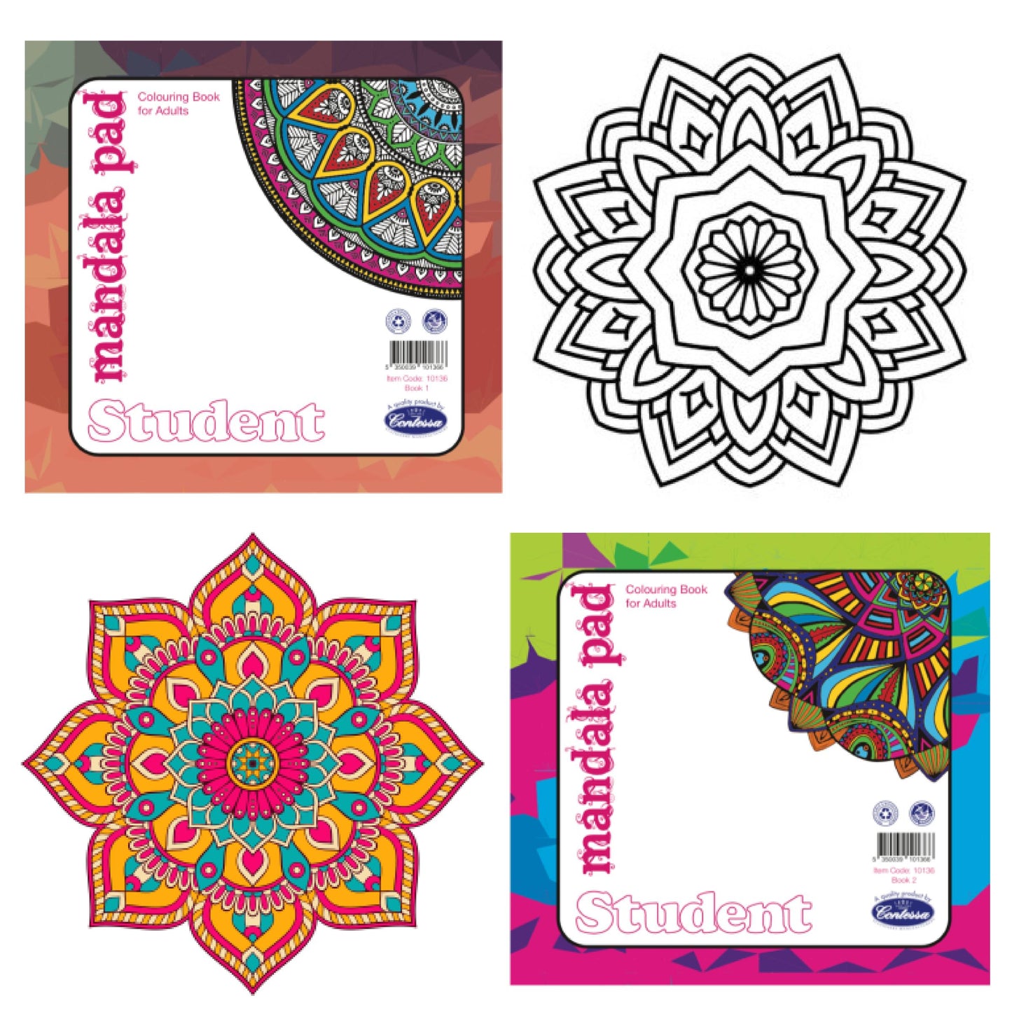 Contessa - Mandala Colouring Pad