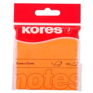 Sticky Note 75x75 orange Kores