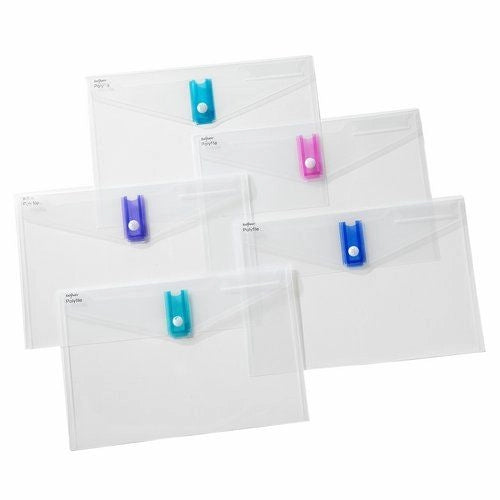 Snopake Polyfile USB Slot A4 Button Folder Assorted