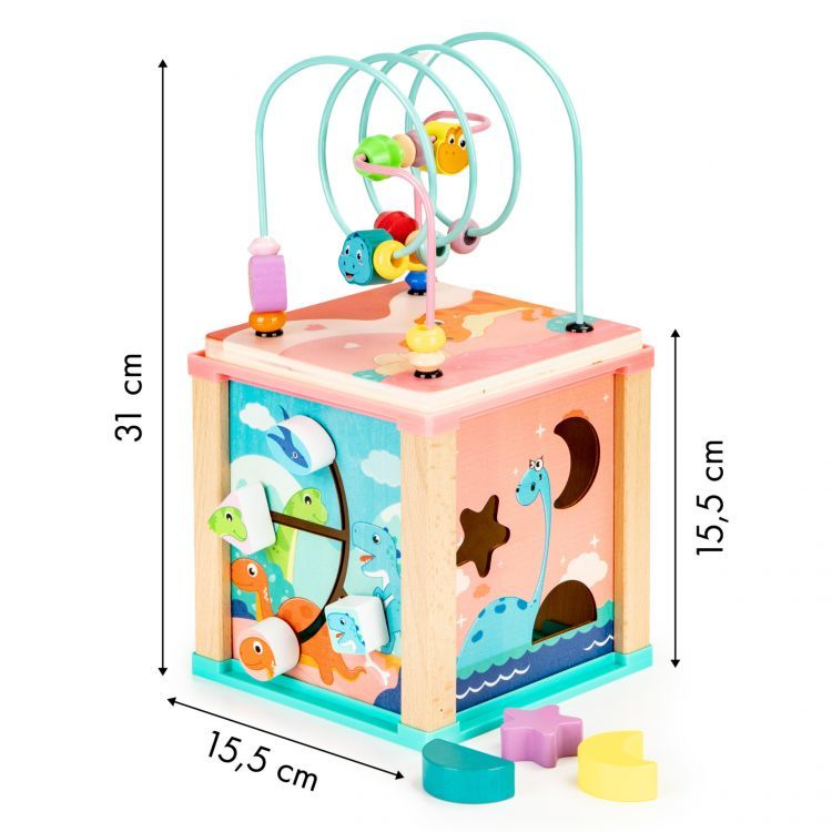 Wooden educational cube EcoToys