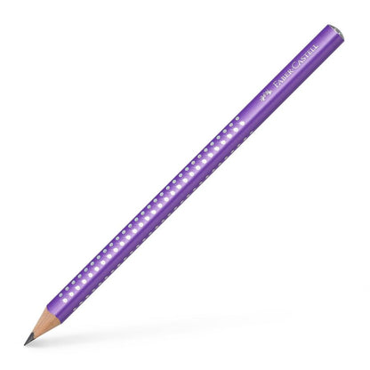 Faber Castell Jumbo Sparkle Grip Pencil Violet Metalic
