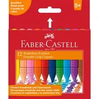 Faber Castell 12 Triangular Erasable Crayons