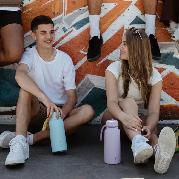 b.box 1 Litre Insulated Flip Top Bottle - Lagoon