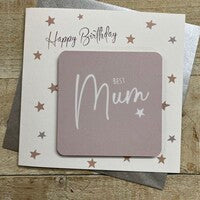 Best Mum Pink Coaster