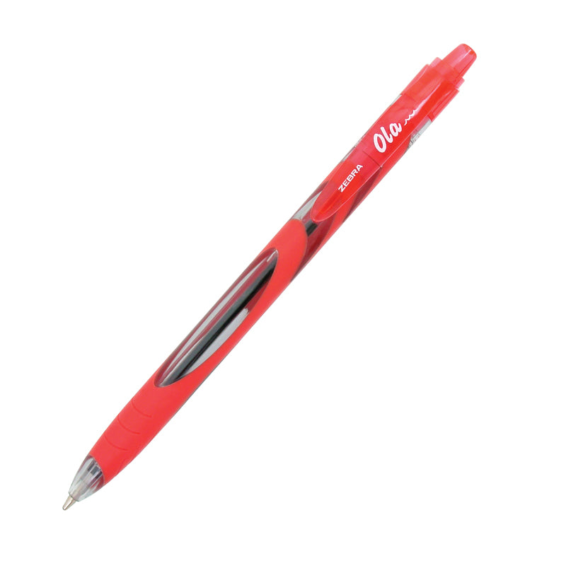 Zebra Ola Red Retractable 1mm