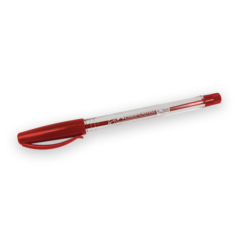 Faber-Castell Fine Ball Pen 0.7mm Red