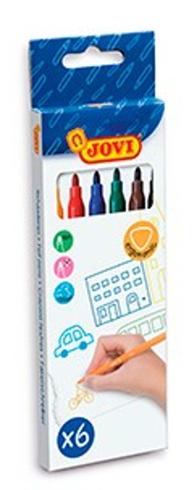 JOVI Felt tip pens x6