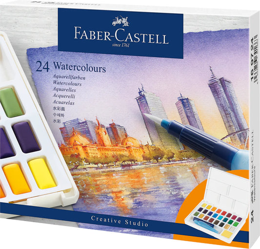 Faber-Castell Water Colour Sketcher's Box - Set x 24 colours