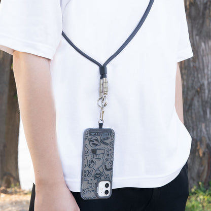 BWOO - USB-C to USB-C Charging Cable+Cell Phone Lanyard 2 in 1 60W 1.2M