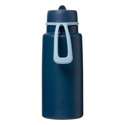 b.box 1 Litre Insulated Flip Top Bottle - Midnight