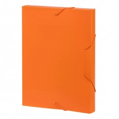 Elastic BoxFile PVC 30mm Spine - ( ORANGE )