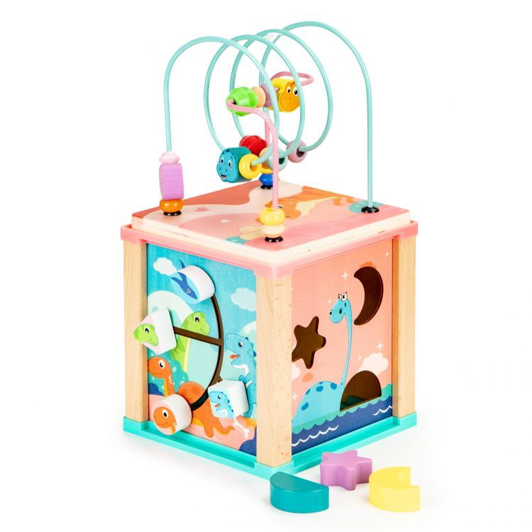 Wooden educational cube EcoToys