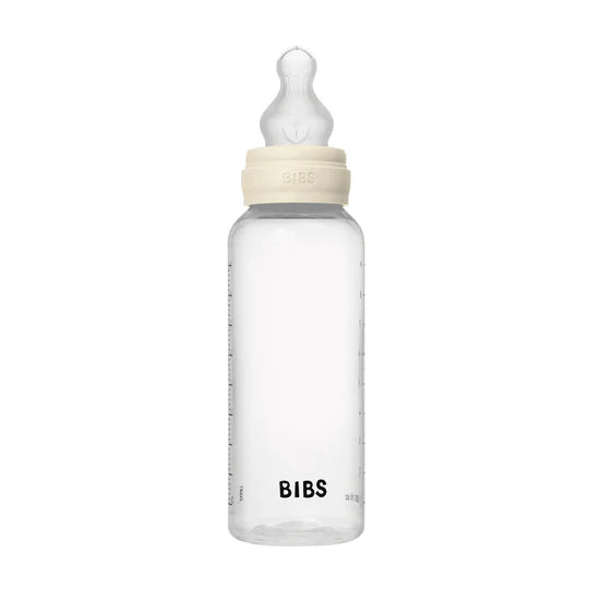 BIBS Baby Bottle Complete Set Silicone 270ml - Ivory