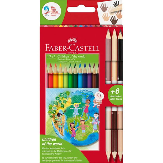 Faber Castell 12+ 3 Colour Pencils Triangular