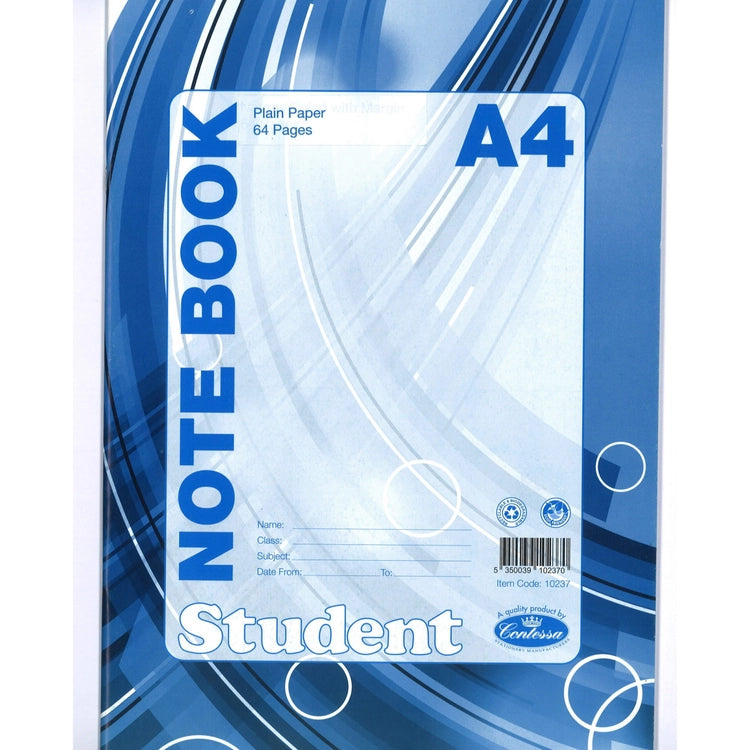 CONTESSA - Student Notebook A4 Plain - 64 Pages