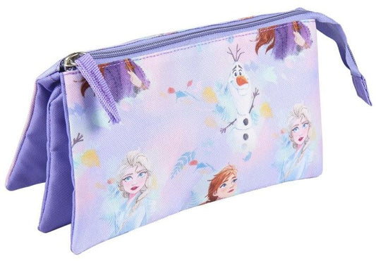 Frozen Pencil Case 3 pockets flat